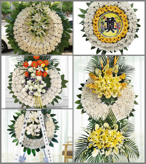浙江省绍兴上虞区曹娥街道董村村花圈速递